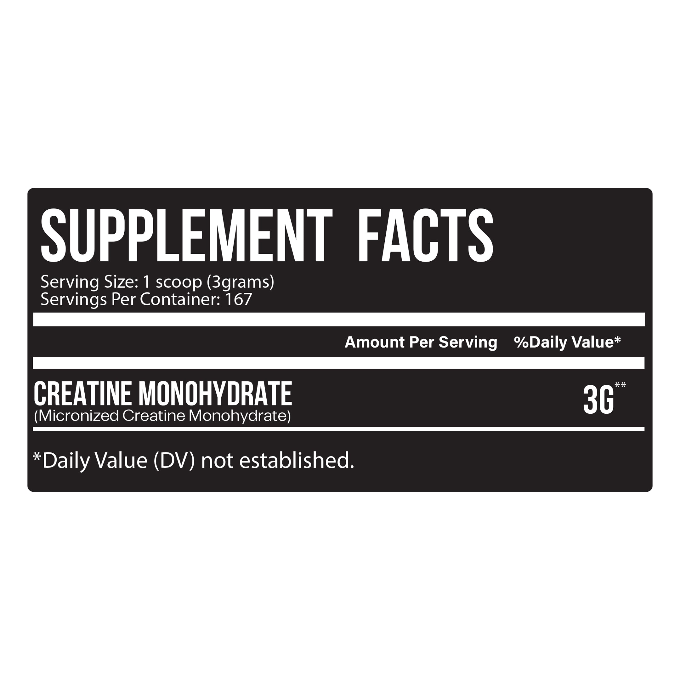 Lls Creatine Monohydrate 100% Micronized  - 167 Servings