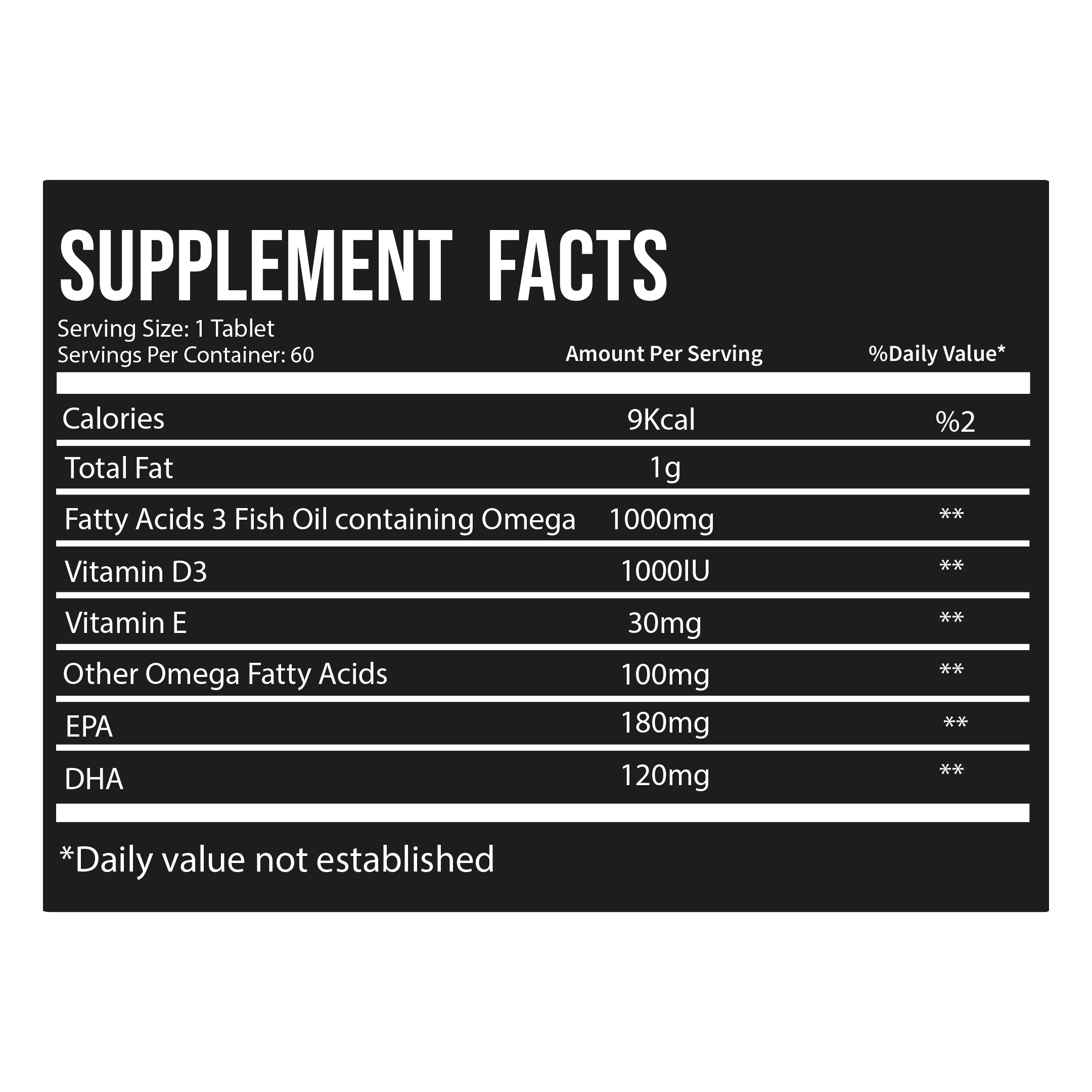 Lls Omega-3 with Vitamin D3 & E | For Heart & Immune Support – 60 Soft Gels